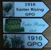 1916 Easter Rising GPO and Irish Republic Road Signs - Set of 3