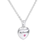 Fine Chain Necklace with Love Riverdance Heart 16" + 2"