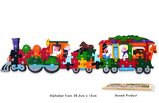 Alphabet Train Jigsaw - Click Image to Close