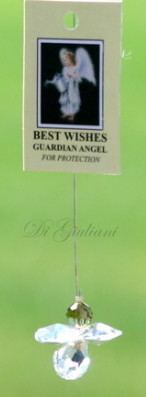 Crystal Hanging Angel/Best Wishes - Click Image to Close