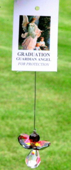 Crystal Hanging Angel/Graduation - Click Image to Close