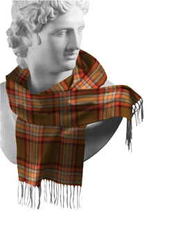 Down County Tartan Lambswool Scarf - Click Image to Close