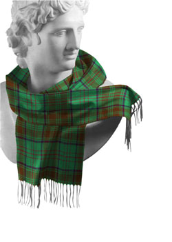 Dublin County Tartan Lambswool Scarf - Click Image to Close
