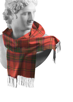 Galway County Tartan Lambswool Scarf - Click Image to Close