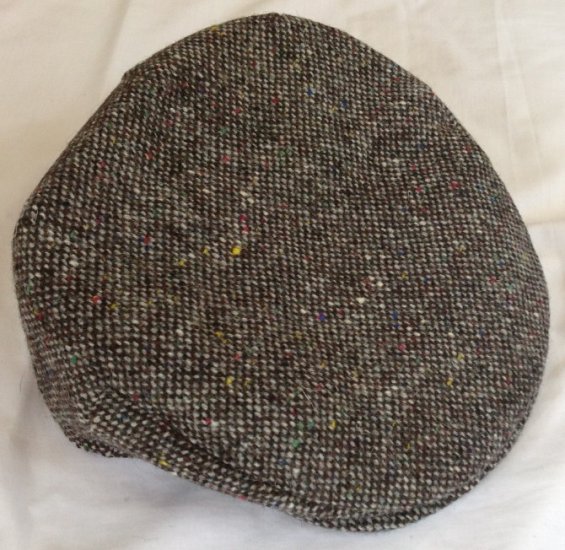 Irish Vintage Plain Tweed Cap - Click Image to Close