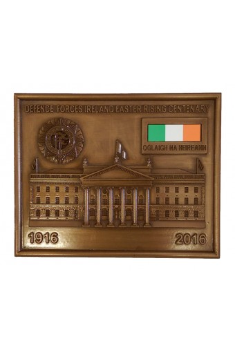 Defence Forces Ireland Bronze Plaque 14cm - Click Image to Close