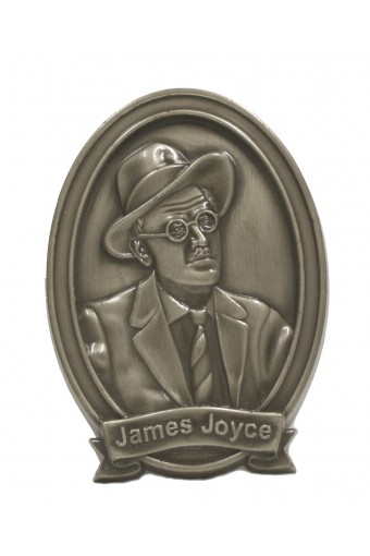 James Joyce Bronze Wall Plaque 15cm - Click Image to Close