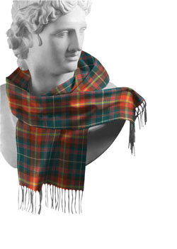 Meath County Tartan Lambswool Scarf - Click Image to Close