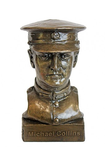 Michael Collins Bronze Bust 16cm - Click Image to Close
