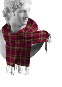 Tyrone County Tartan Lambswool Scarf - Click Image to Close