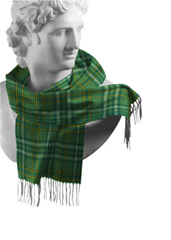 Wexford County Tartan Lambswool Scarf - Click Image to Close