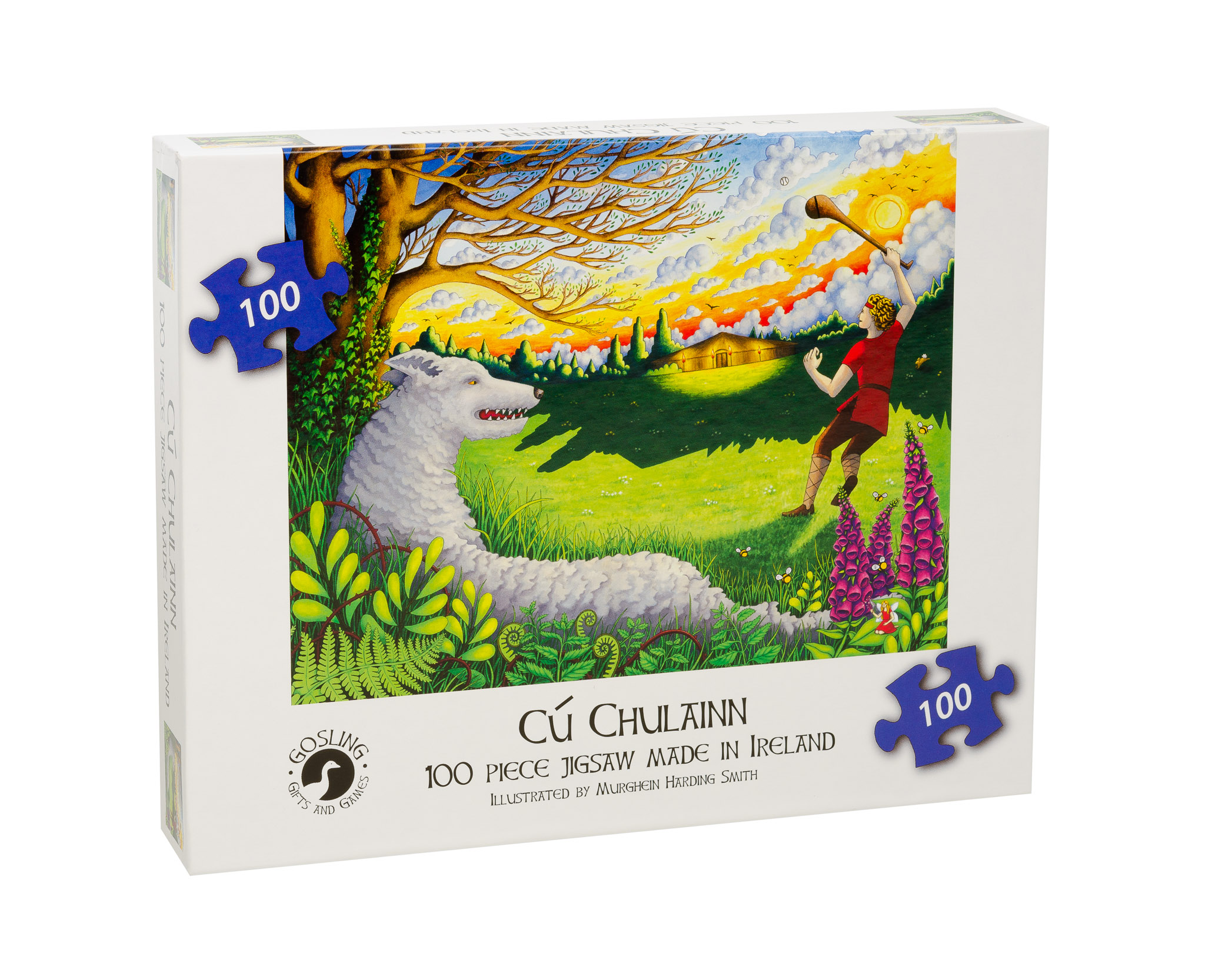 Cu Chulainn Jigsaw Puzzle - 100 Pieces - Click Image to Close