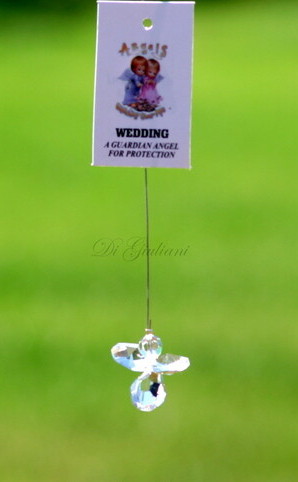 Crystal Hanging Angel/Wedding - Click Image to Close